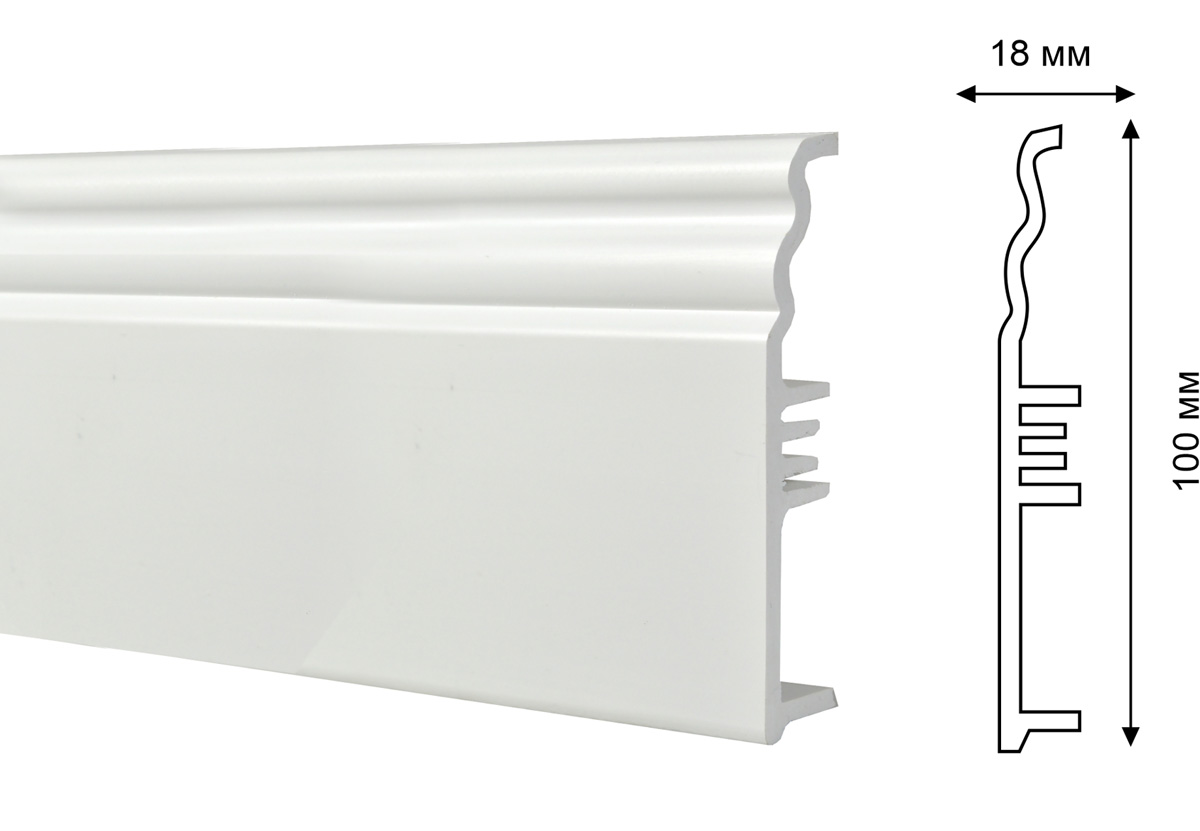 Смарт профиль плинтус мдф